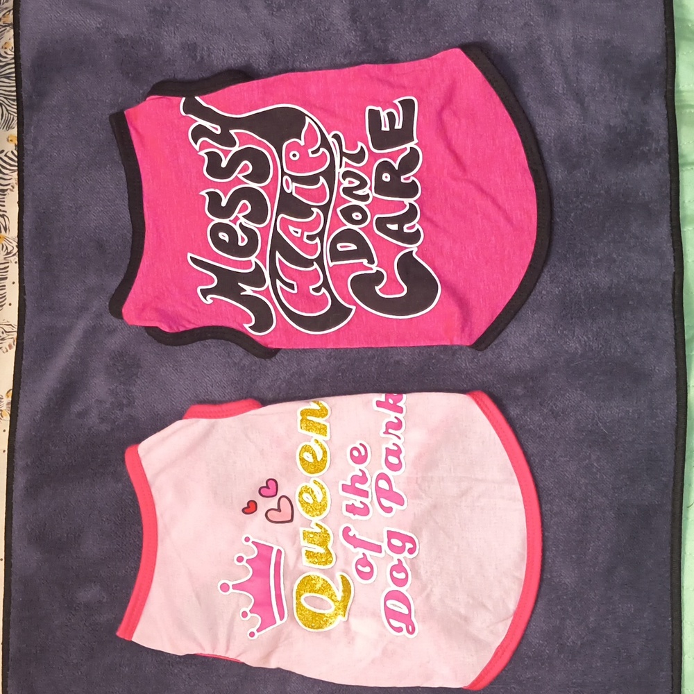 2 Girlie Pet Shirts